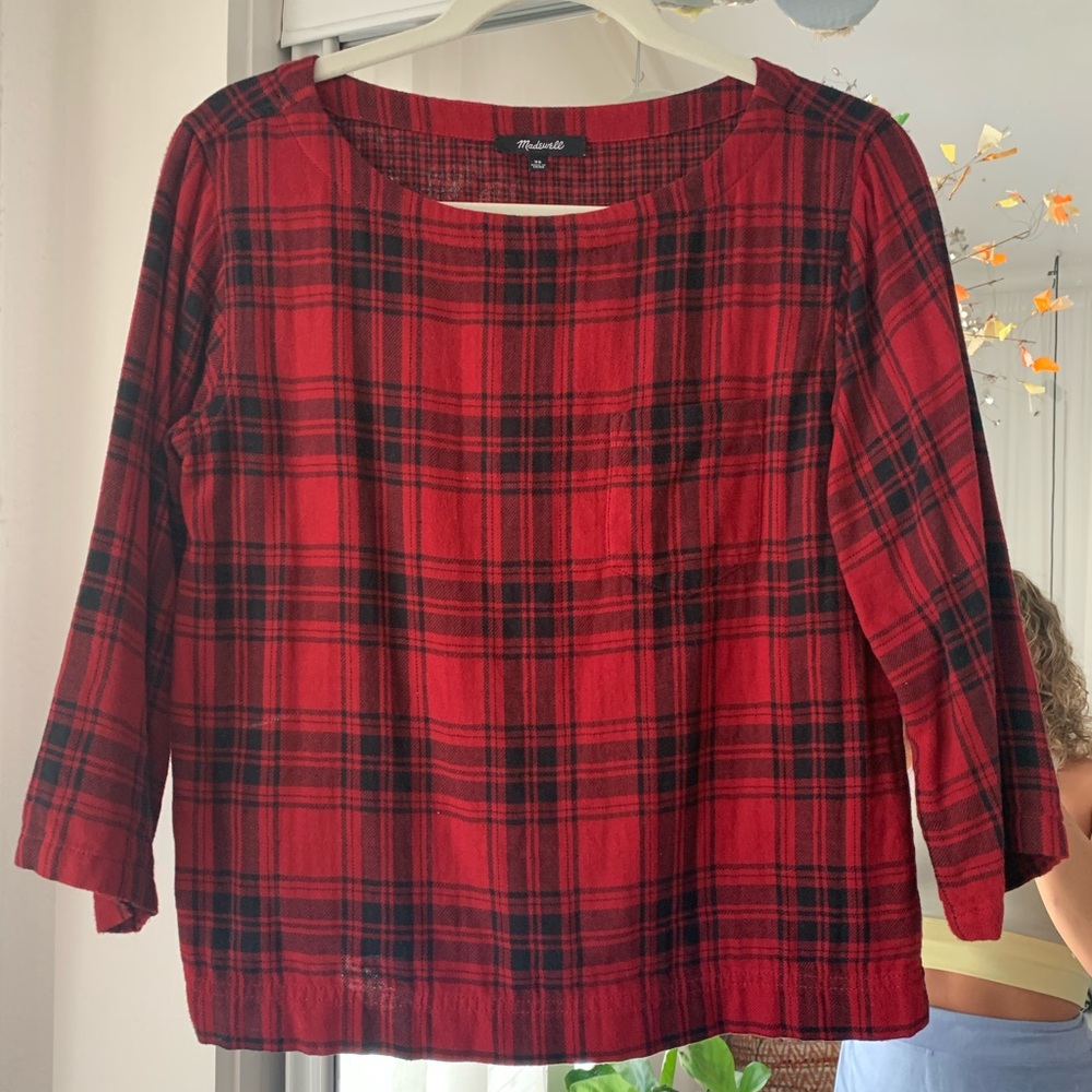 Madewell Flannel Top